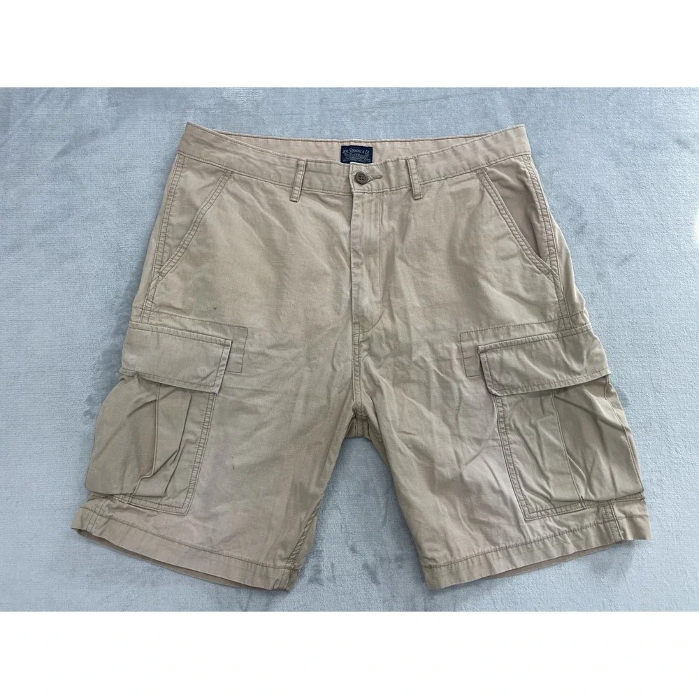 Levi's Cargo Shorts Men Tan Ripstop Utility Outdoor Shorts